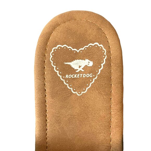 Rocket Dog Clipper Slip On FRAYED Black Platform WOOD BLOCK HEEL Sandals-Women-9 - Picture 9 of 14